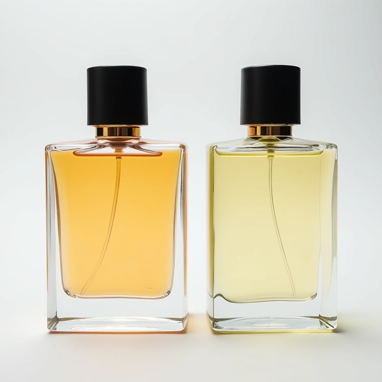 Comparação entre Eau de Parfum e Eau de Toilette.