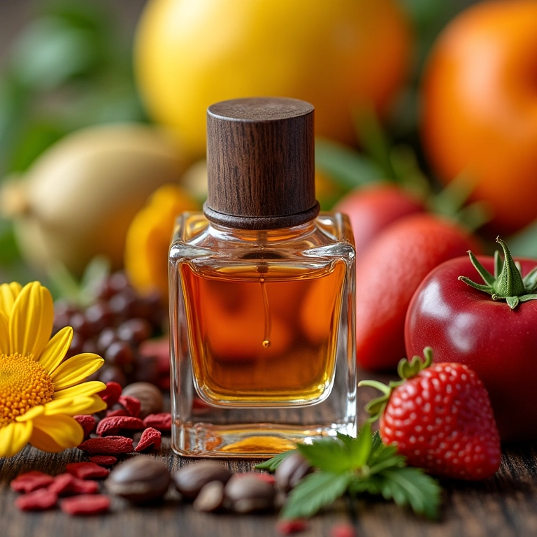 Ingredientes de perfume: flores, frutas e especiarias.